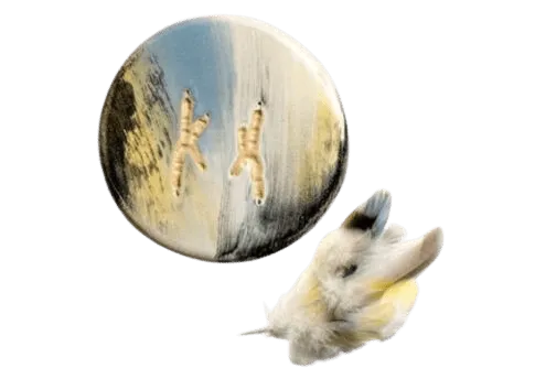 Fur match ceramic paw